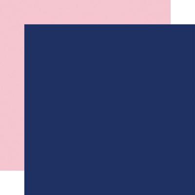 Echo Park Birthday Salutations Cardstock - Navy/Pink